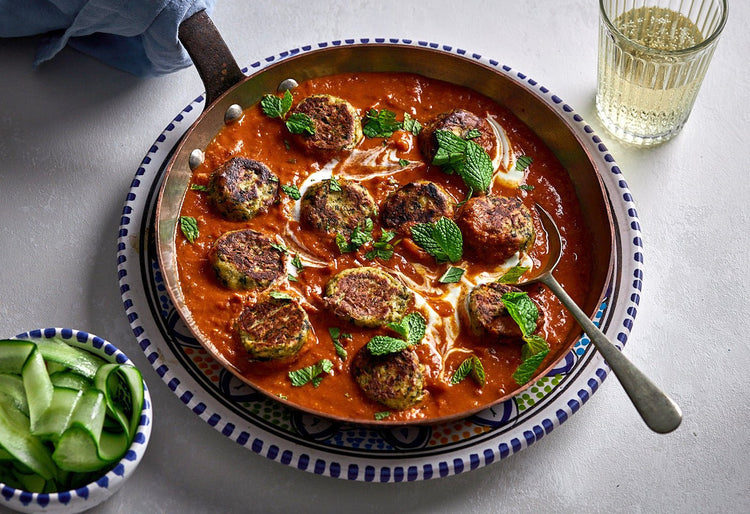 Spinach and paneer koftas with a sweet tomato sauce recipe - Providoor