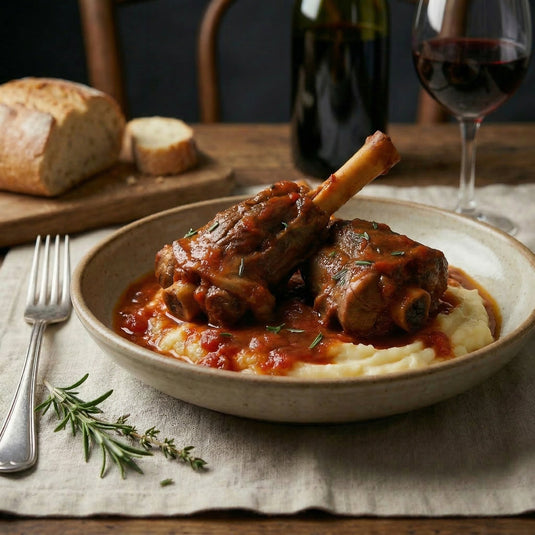 Tuscan braised lamb shanks in rich tomato sauce - Providoor