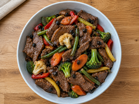 Classic Garlic Beef and Black Bean