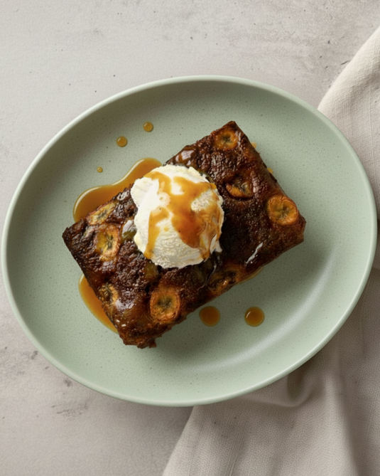 Sticky Date Pudding with Banana