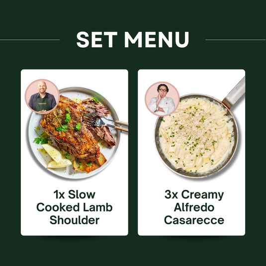 Slow Cooked Lamb Shoulder & Alfredo