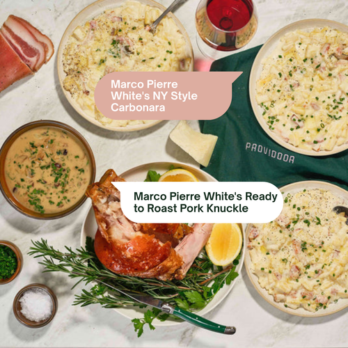 Roasted Pork Knuckle & Carbonara
