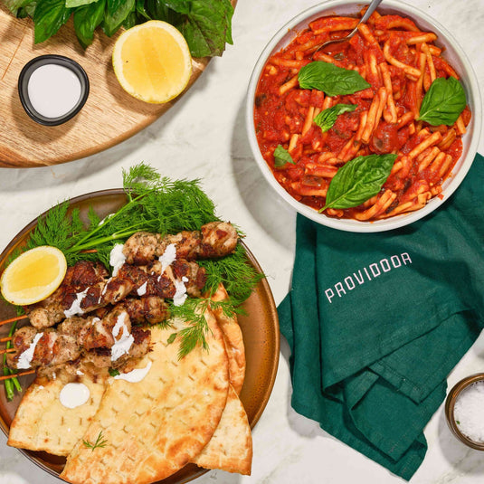 Greek Chicken Souvlaki & Casarecce - Providoor