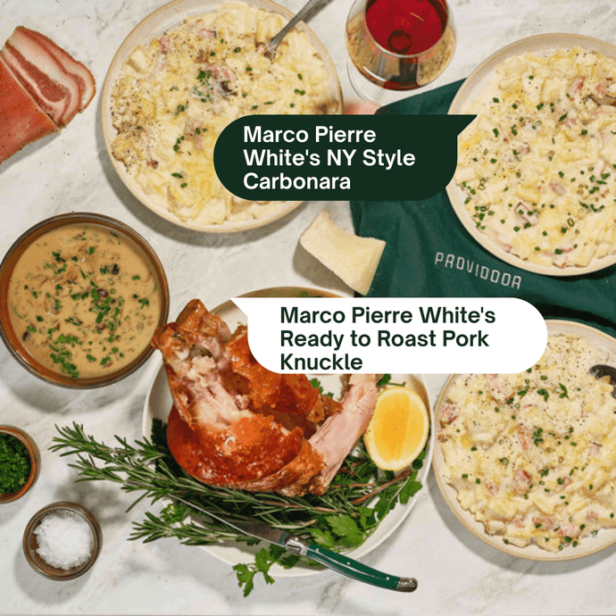 Roasted Pork Knuckle & Carbonara - Providoor