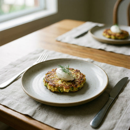 Zucchini & Haloumi Fritters - Providoor